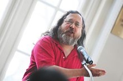 Richard M. Stallman visits Stockholm University.