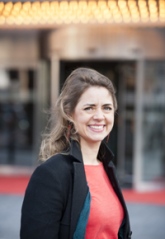 Rebecca Forsberg, teaterregissör, vid Institutionen för data- och systemvetenskap.