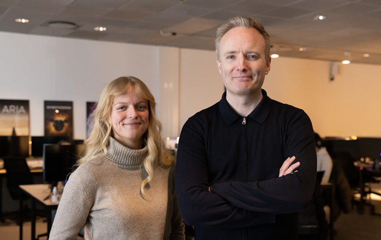 Emma Lindström och David Söderström. Foto: Aware Mustafa Taher